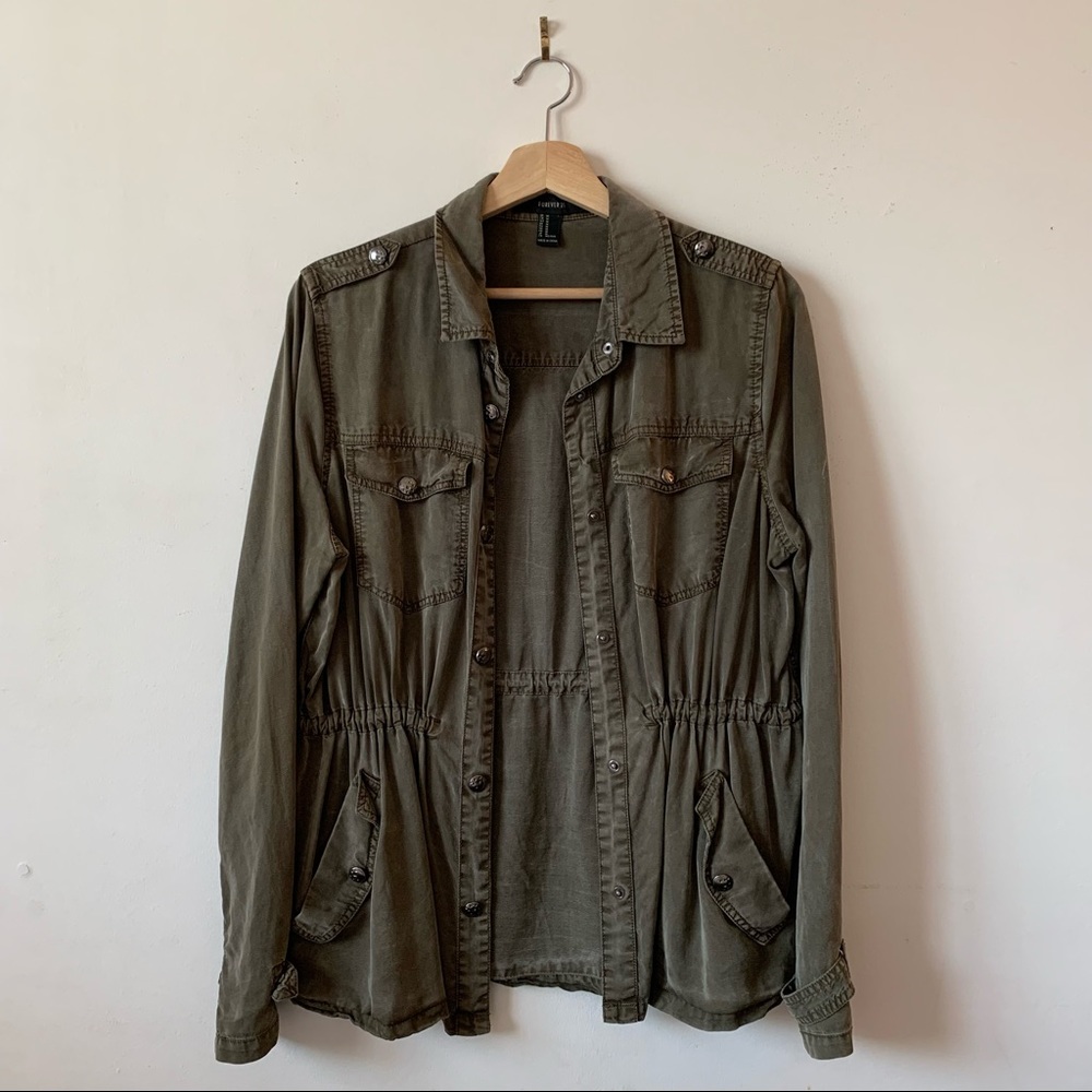 Olive Green Utility Jacket
